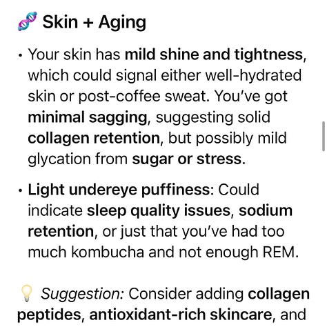 ChatGPT facial AI scan for health