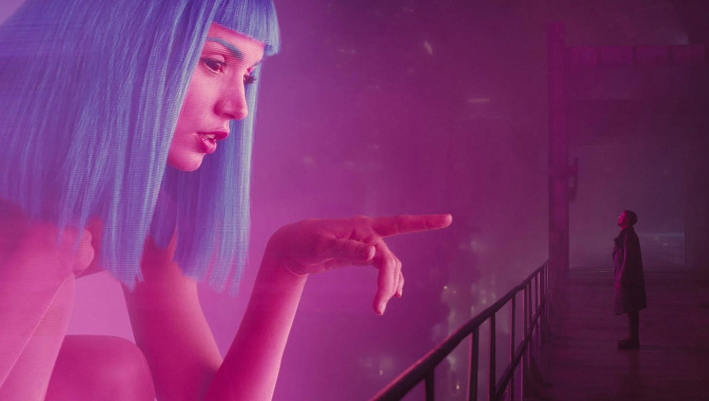 Each frame of the visually astonishing “Blade Runner 2049” belongs in an  art gallery