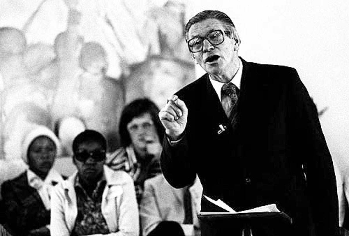 Beyers Naude who left the Broederbond and wrote a tell-all about the the Boederbond