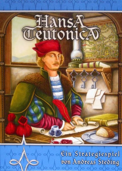 Second edition German box cover (changed board in the background)