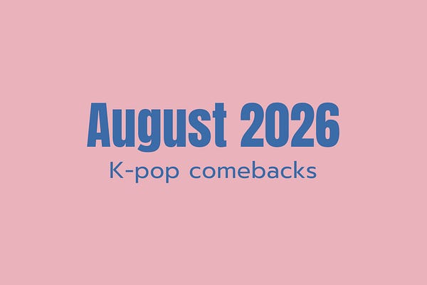 Monthly Release Calendar | The Kpop Drop | The Daily Drop | Substack