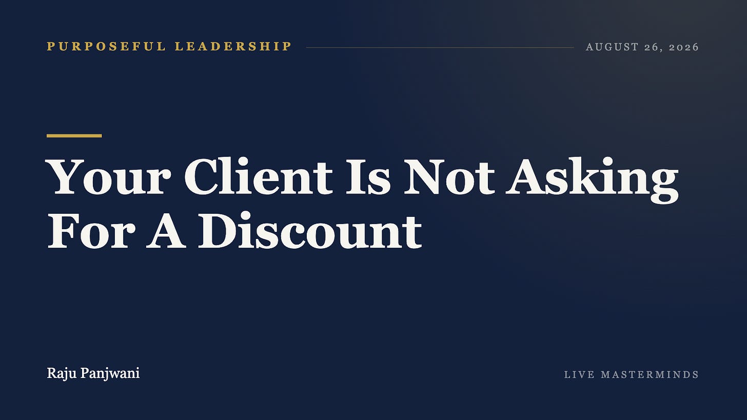 Your Client Is Not Asking For A Discount Your Client Is Not Asking For A Discount