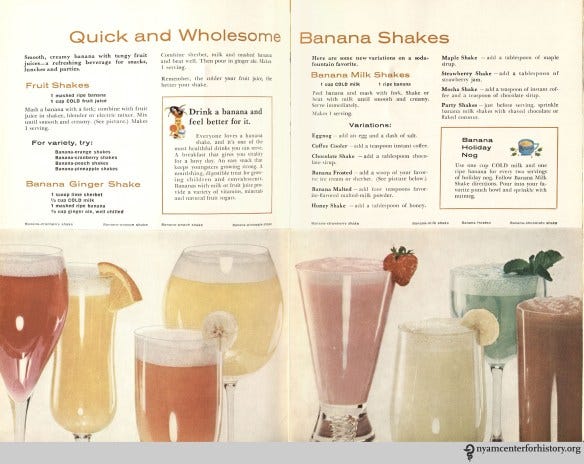  “Chiquita Banana's Cookbook,” 1960, pages 6-7. Click to enlarge.