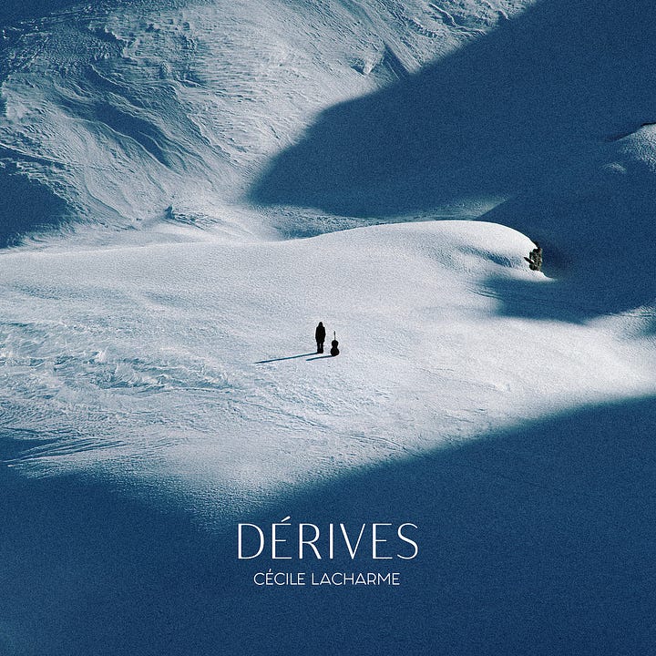 photo of Cécile Lacharme and her new album cover