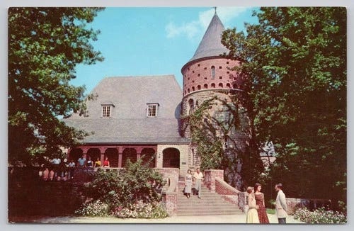 Audubon Museum Henderson KY Curteichcolor French Provincial Postcard 1959 - Picture 1 of 2
