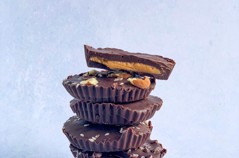 Almond Butter Cups Almond Butter Cups