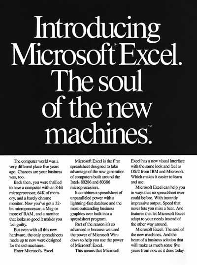 The Very First Microsoft Excel Ad Was Even More Clairvoyant Than Anyone Could Have Known - Going Concern The Very First Microsoft Excel Ad Was Even More Clairvoyant Than Anyone Could Have Known - Going Concern