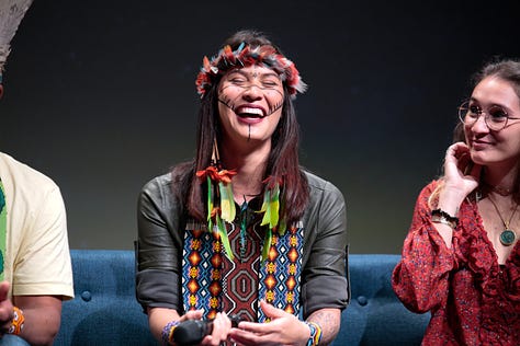 Photos from the talk of PUWE & TXUKU at PAUA Paris 2023