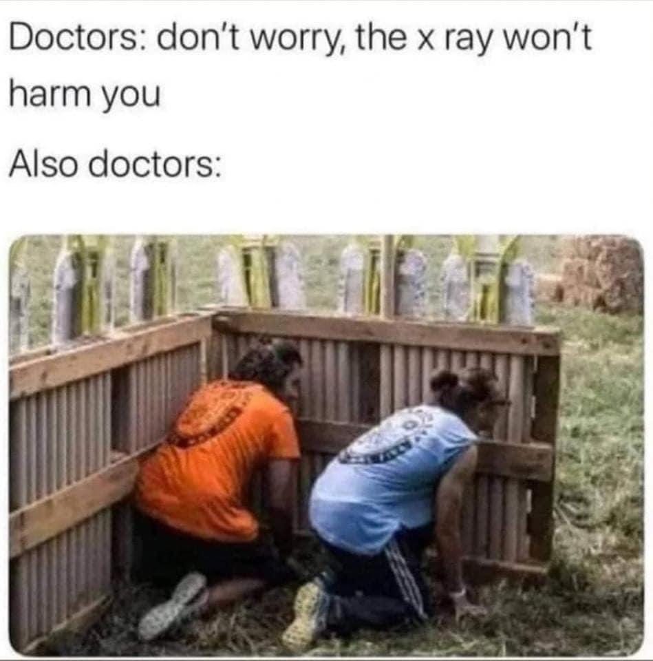 May be an image of 2 people, xray and text
