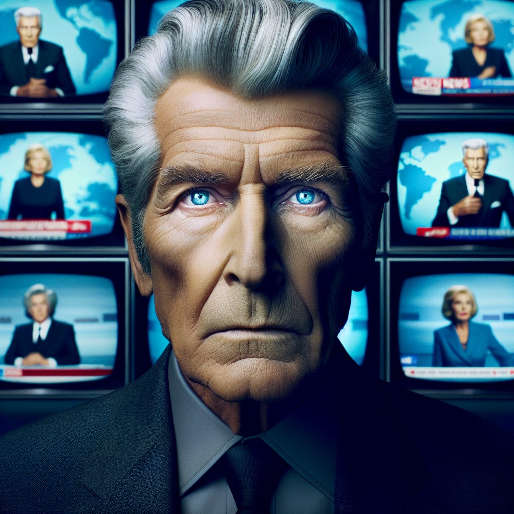 ted turner staring off into the distance, like cillian murphy in oppenheimer, fretting over having created cables news, which has destroyed intellectual discourse in america. he used to think it was an amazing invention, but has come to realize it turned into something so much worse than he imagined. ted turner staring off into the distance, like cillian murphy in oppenheimer, fretting over having created cables news, which has destroyed intellectual discourse in america. he used to think it was an amazing invention, but has come to realize it turned into something so much worse than he imagined.