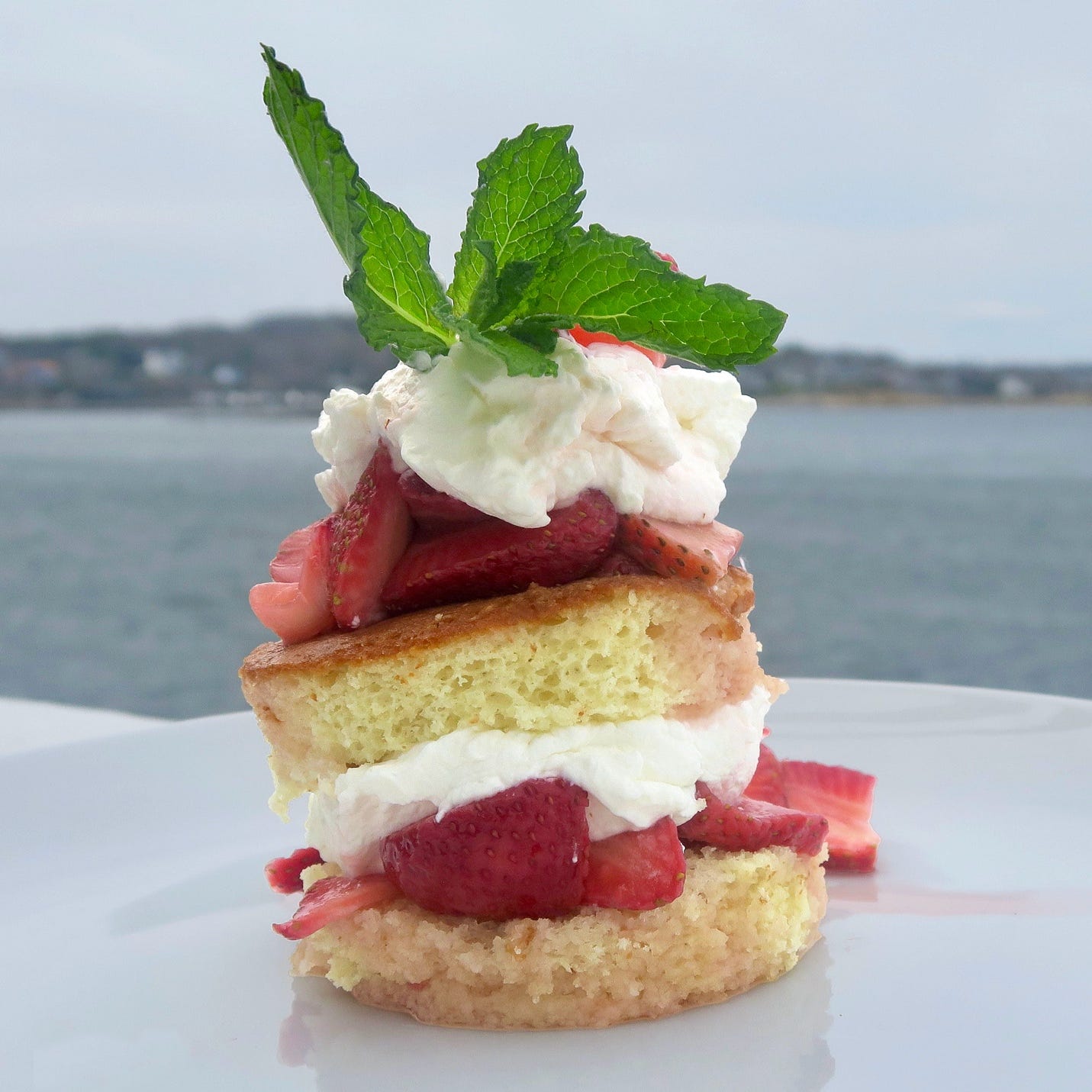 A dessert on a plate

AI-generated content may be incorrect.