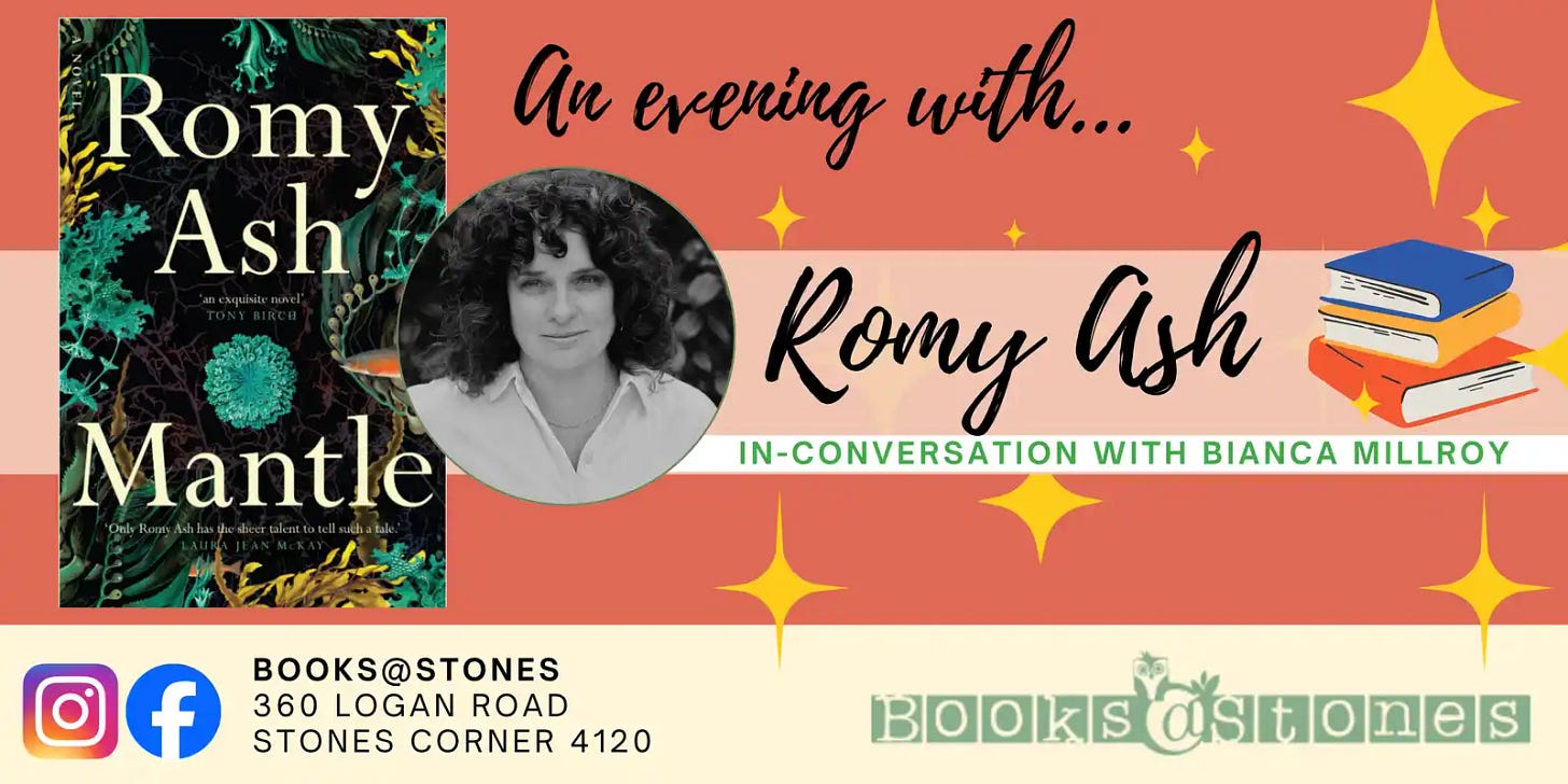 Banner image for Books@Stones event: Mantle by Romy Ash