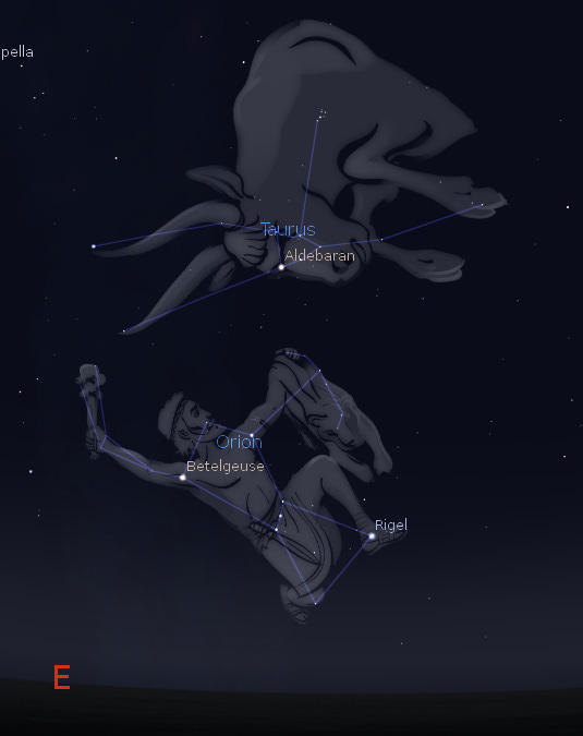 12/05/2013 – Ephemeris – The constellation Taurus the bull ...