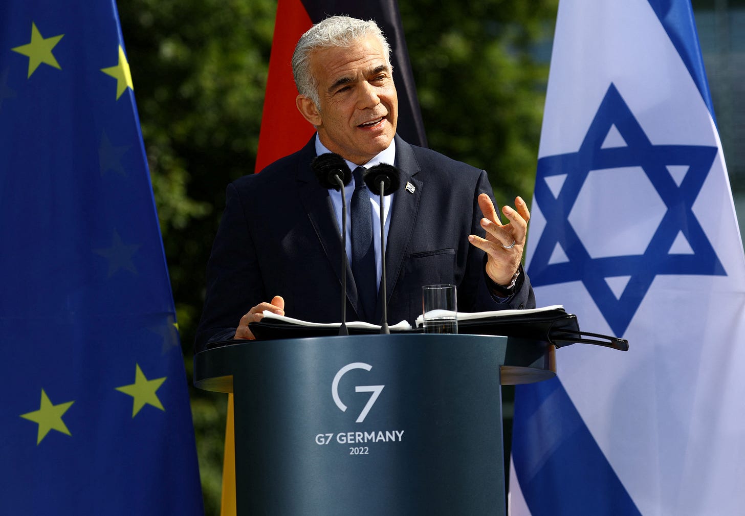 Israeli PM Lapid meets German Chancellor Scholz