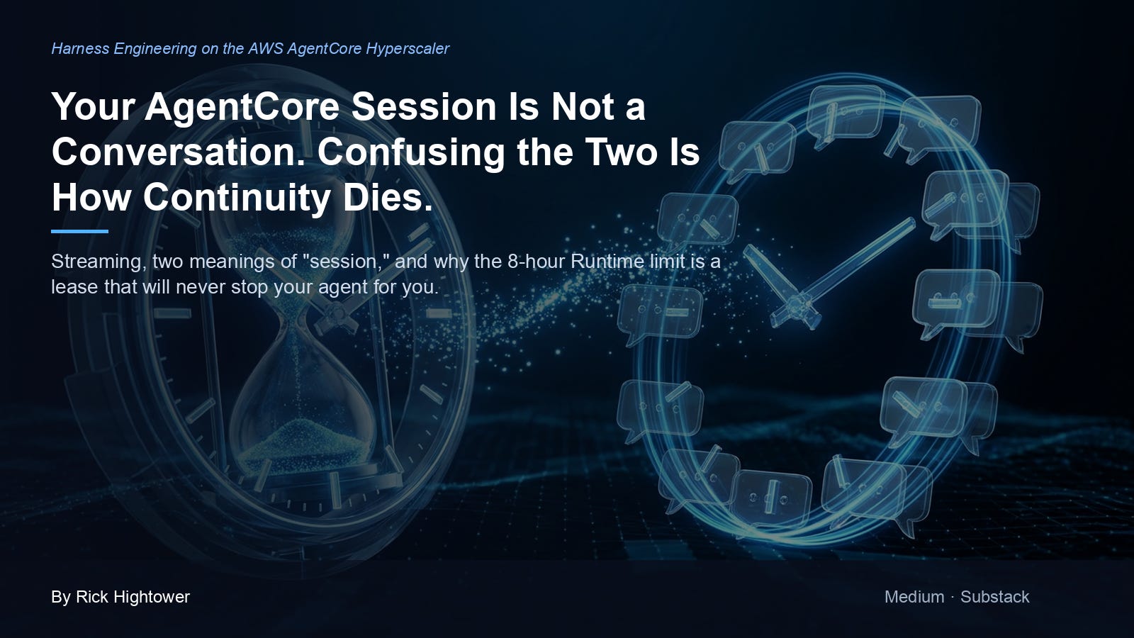 AgentCore IV: Your AgentCore Session Is Not a Conversation. Confusing Sessions and Conversations Breaks Continuity