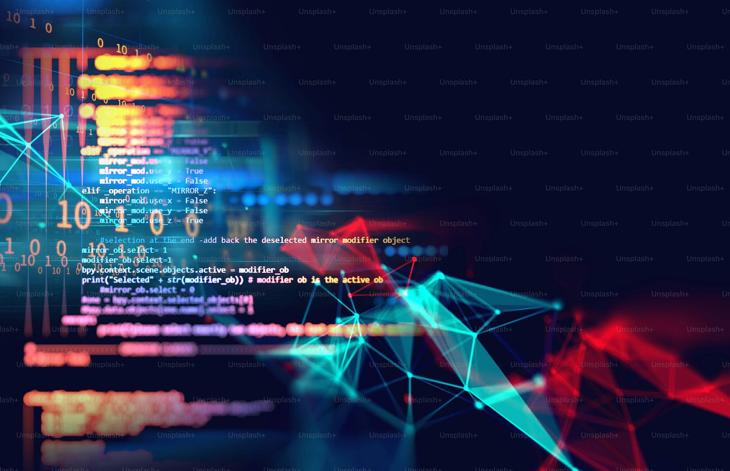 Programming code abstract technology background of software developer and  Computer script
