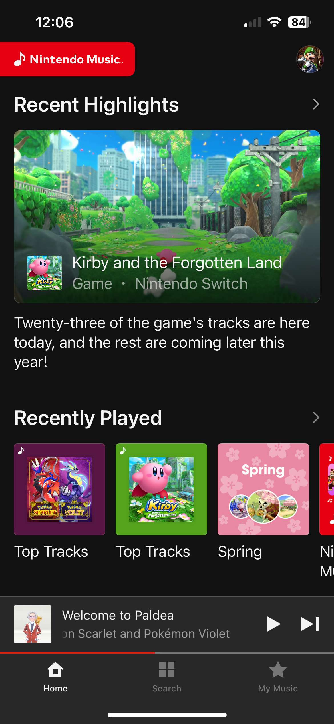 Nintendo Music app Nintendo Music app