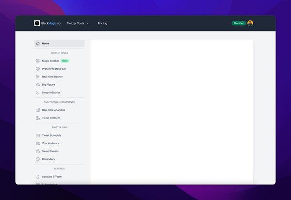 Black Magic new dashboard!