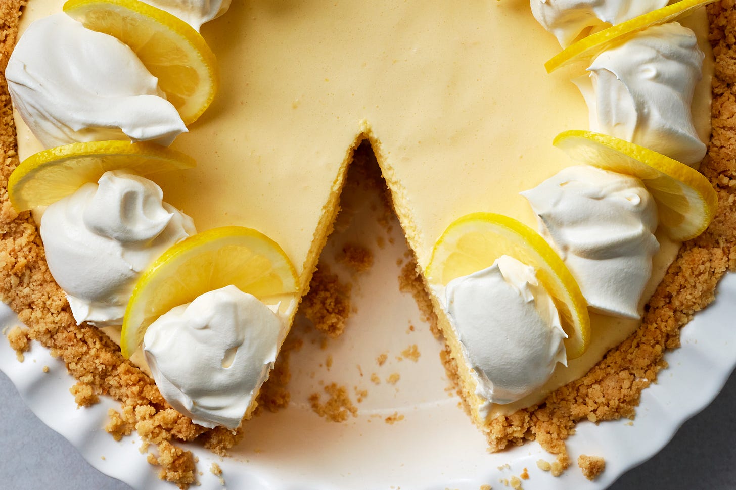 Lemon Chiffon Pie with Saltine Cracker Crust 
