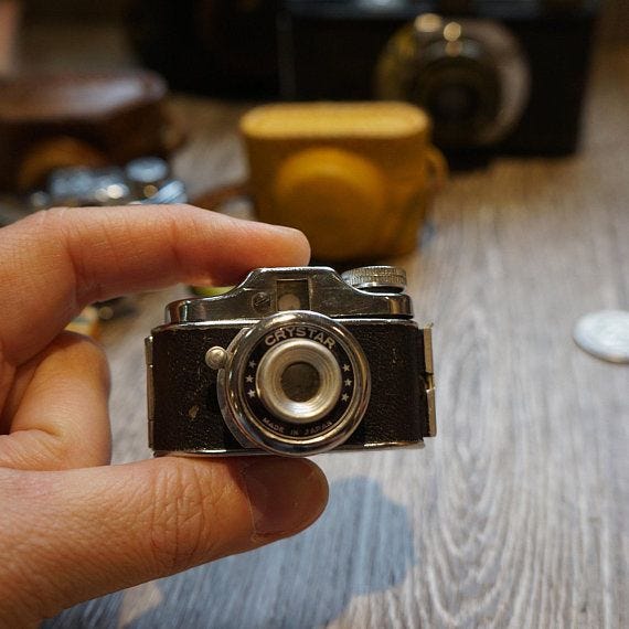 Vintage 1940s Crystar Sub Miniature Spy Camera (not a toy ...