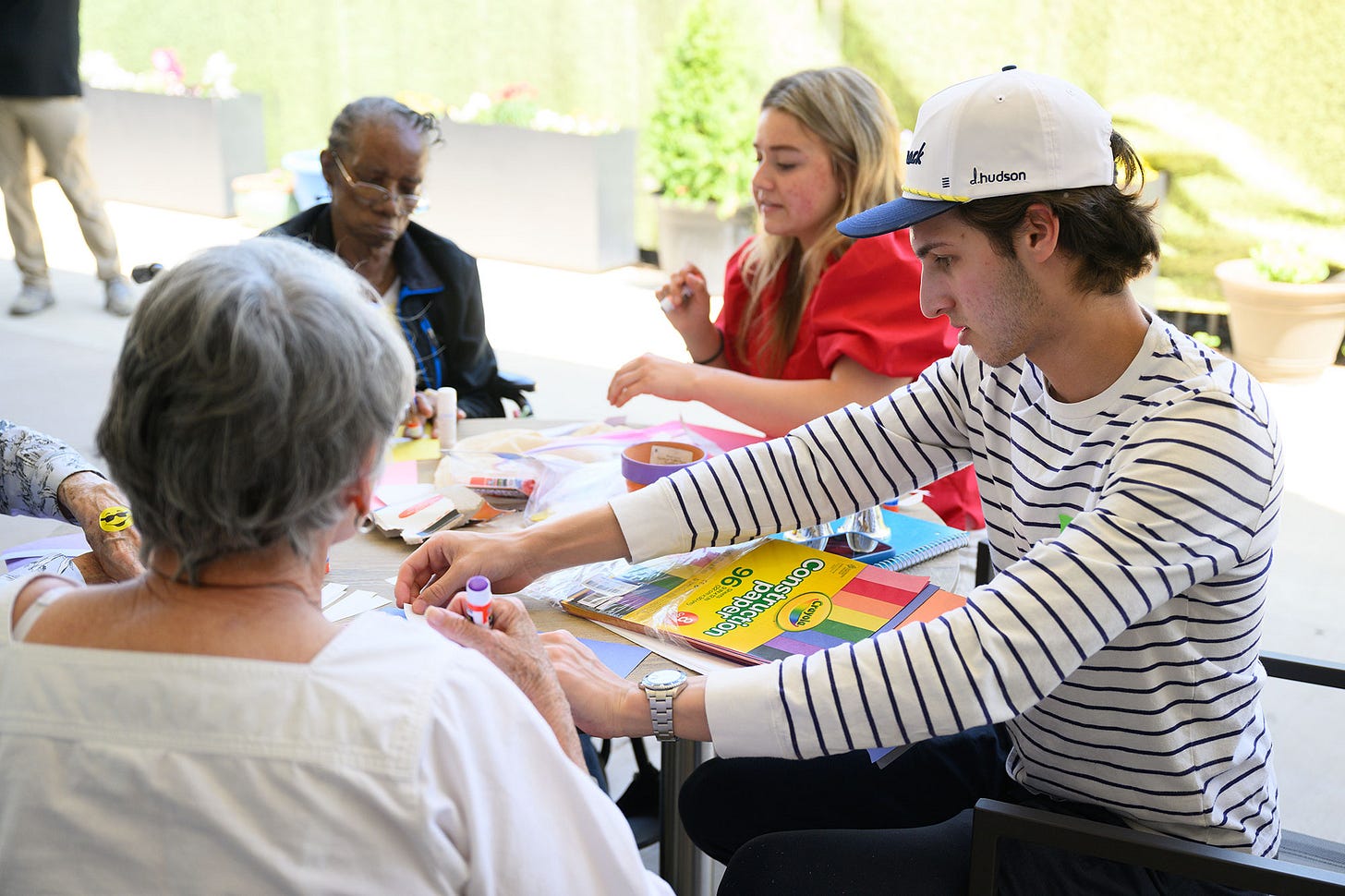 The Creative Care capstone project included writing a spring-themed poem with Williams Center patrons, followed by making a craft. The Creative Care capstone project included writing a spring-themed poem with Williams Center patrons, followed by making a craft.