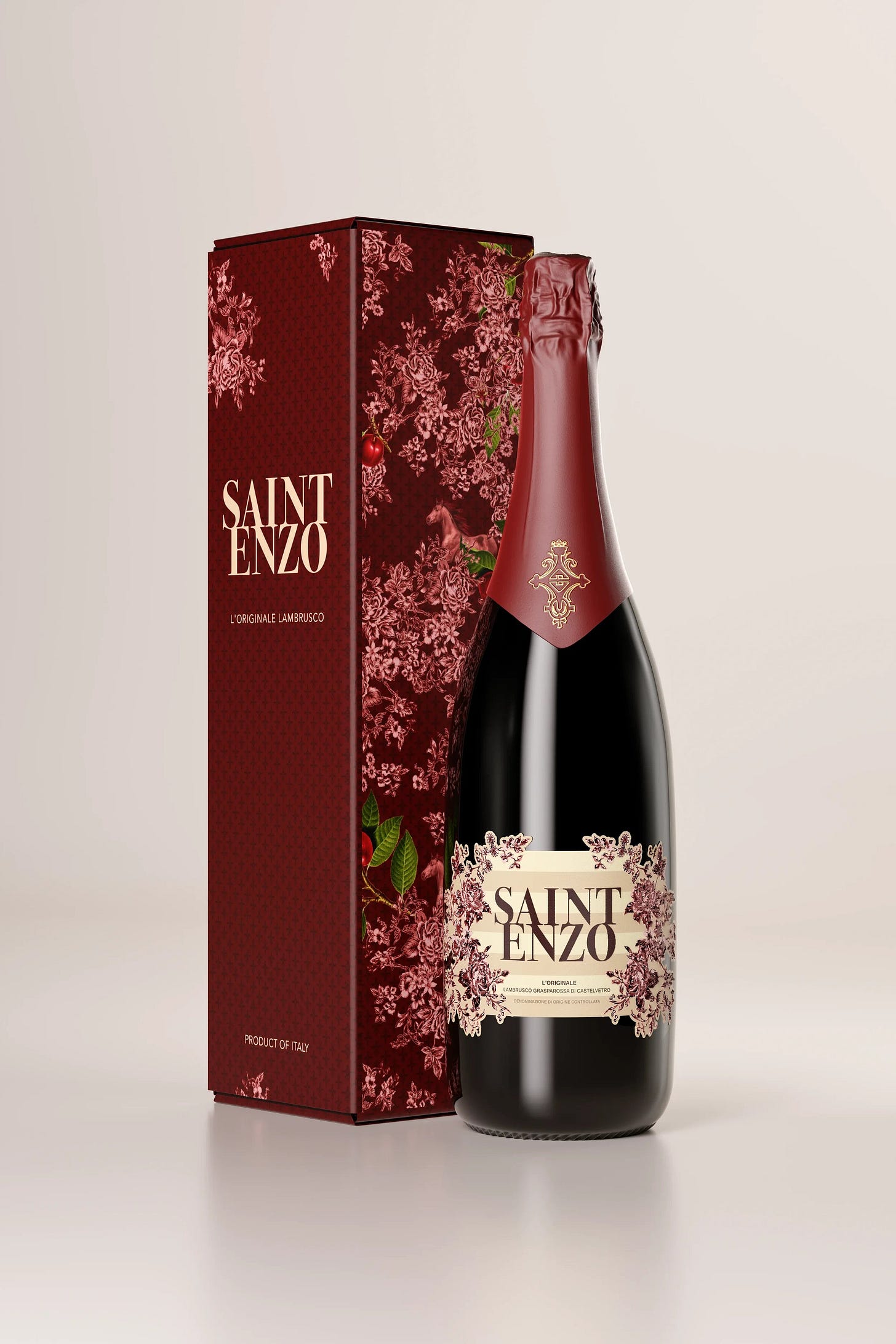 Saint Enzo Lambrusco Gift Box | Luxury Sparkling Red Wine — Saint Enzo L'Originale Lambrusco Saint Enzo Lambrusco Gift Box | Luxury Sparkling Red Wine — Saint Enzo L'Originale Lambrusco