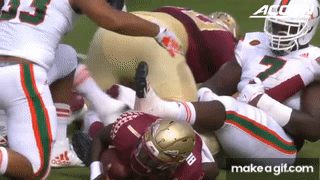 Miami DL Kendrick Norton Plays 'Leg Guitar' After Sack on Make a GIF