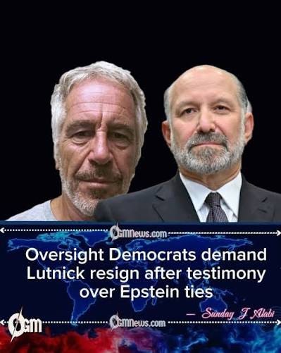 Trump's Commerce Secretary Howard Lutnick claimed he cut contact with Jeffrey Epstein in 2005. He lied. Maintaining contact with someone involved in such horrific abuses—and lying about it—is a moral failure, and