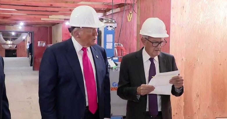 Donald Trump fact-checked by Federal Reserve boss Jerome Powell in exchange  over renovations - ABC News