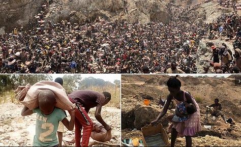 ((L) Young boys working in the coal mines were often referred to as Breaker Boys. This large group of children worked for the Ewen Breaker in Pittston, Pennsylvania, January 1911 (C)  Emma the office worker(R) Cobalt minesfor Big Tech is driving child labor, deaths in the Congo