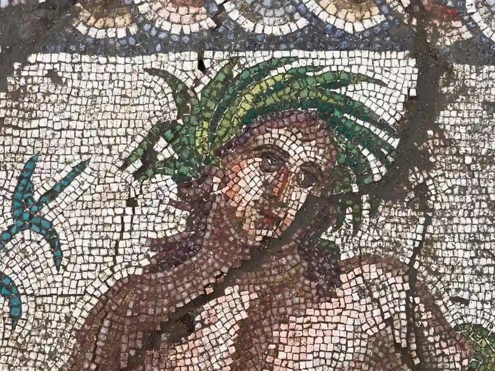 Rare River God Mosaic Unearthed in Ancient Aspendos Rare River God Mosaic Unearthed in Ancient Aspendos