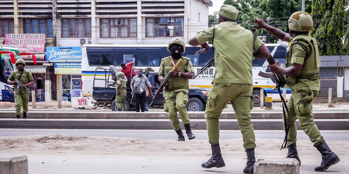 Tanzania police disperse protesters