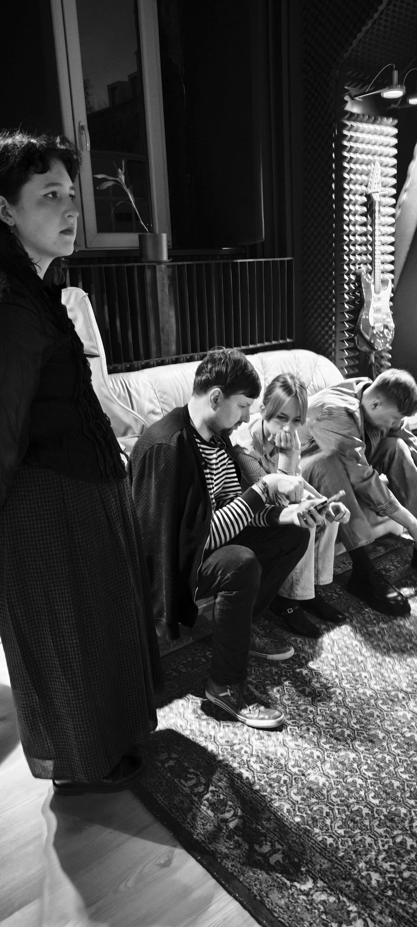 Mighty Jupiter & The Mooncake Band at Sol Recording Studio (2026) before the recording session