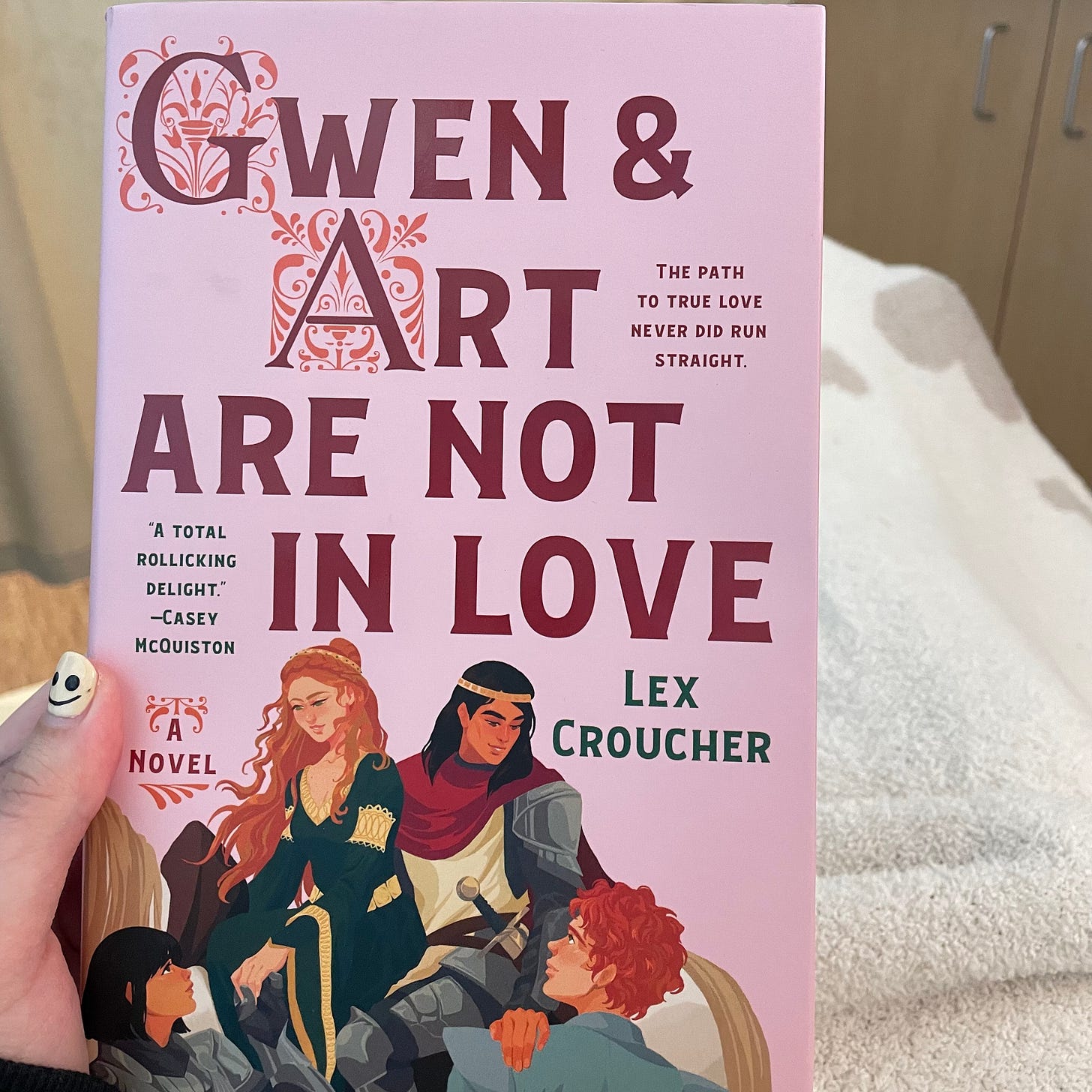 Gwen and Art Are Not in Love pink cover