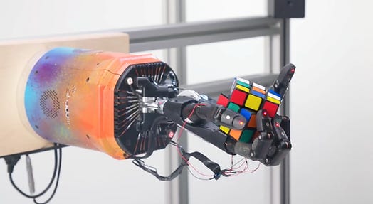 OpenAI Rubik's Cube hand image