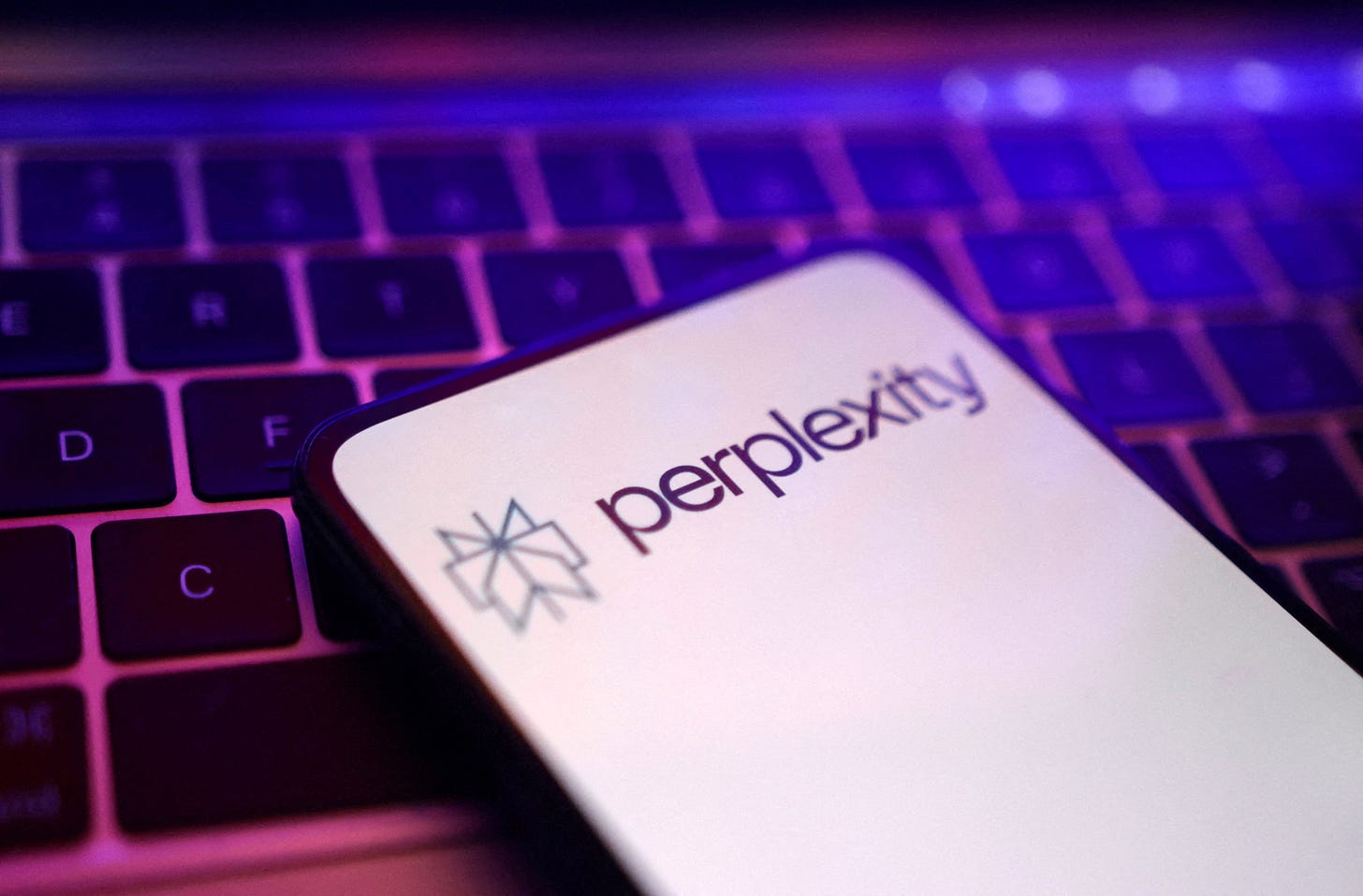 Illustration shows Perplexity logo