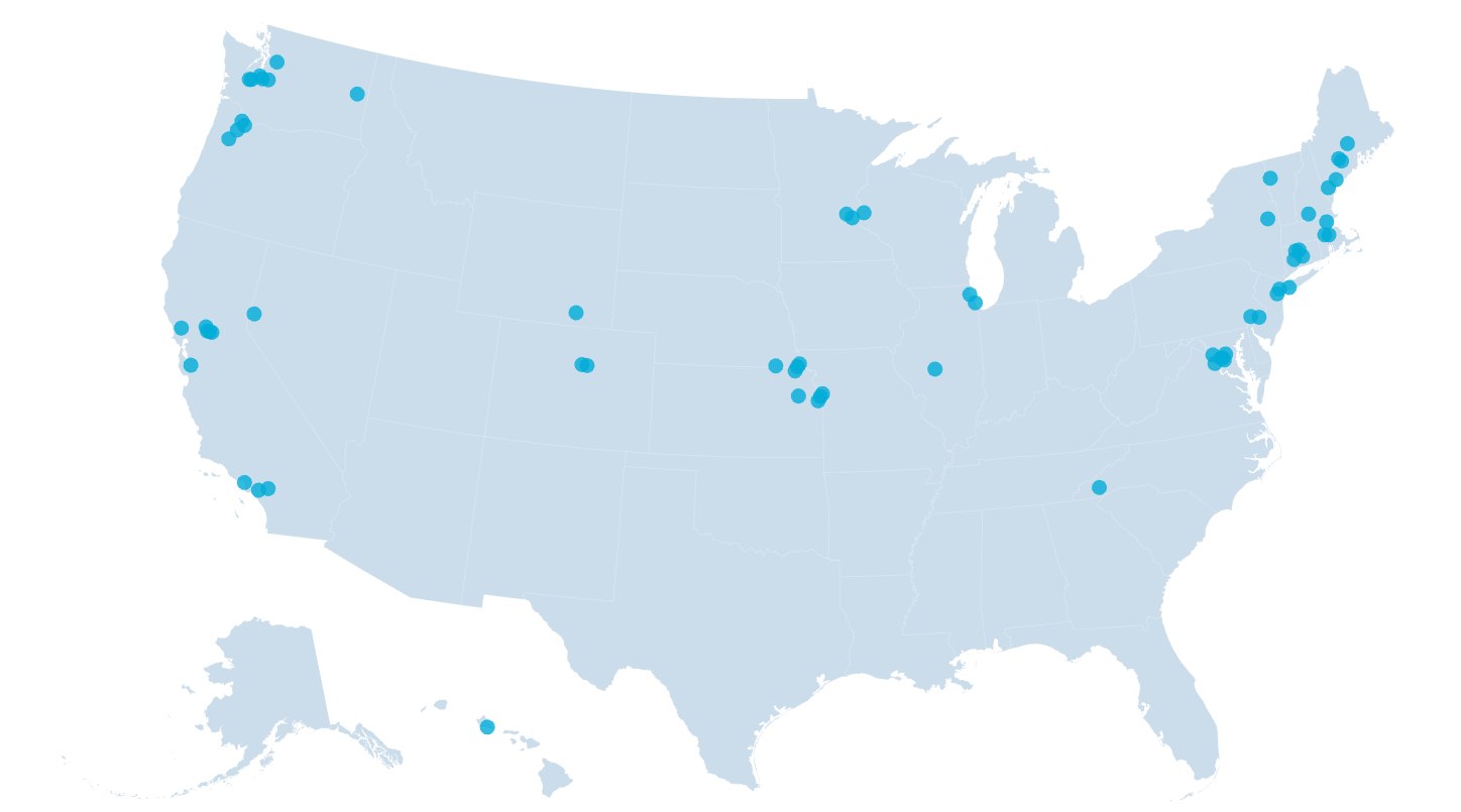 Map of U.S. Department of Education investigations of transgender student policies Map of U.S. Department of Education investigations of transgender student policies