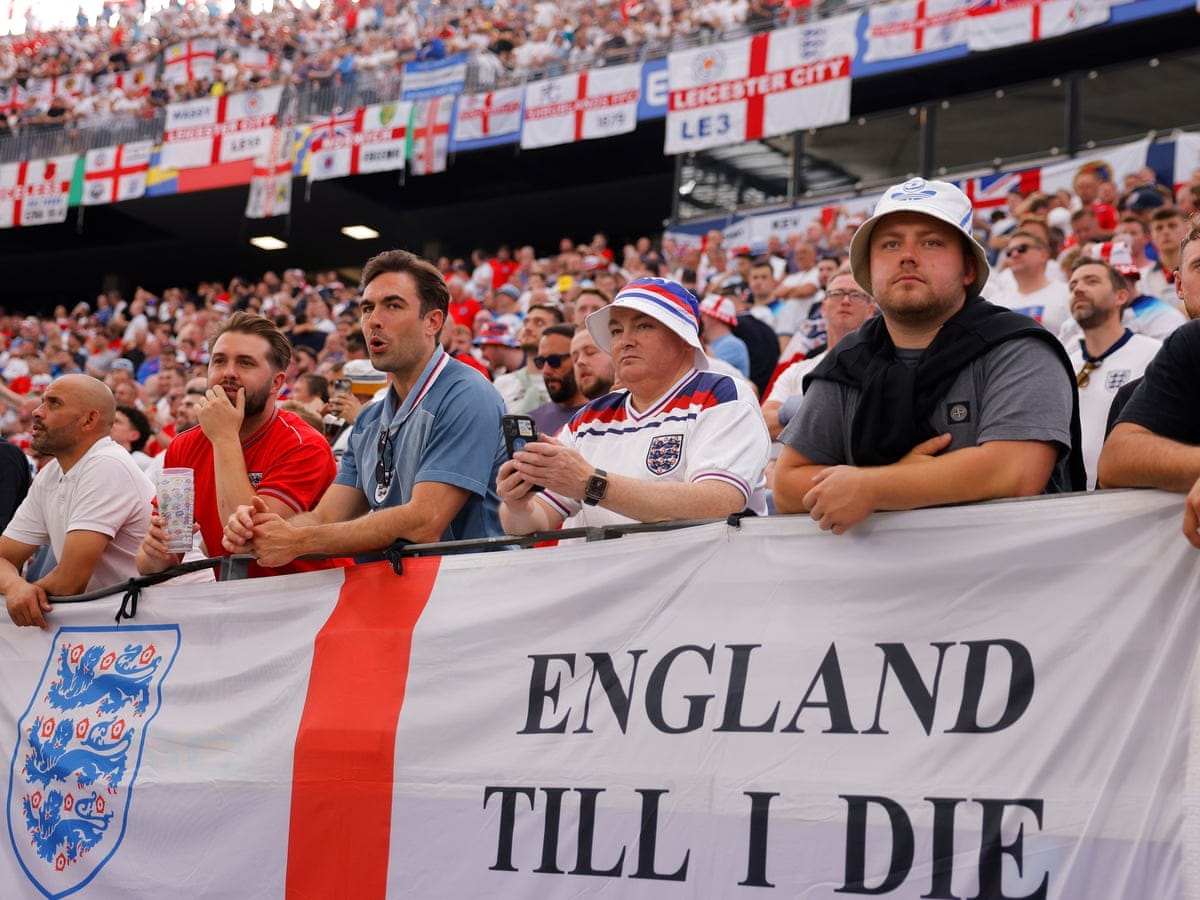 Absolutely awful': England fans in Frankfurt react to Denmark draw | Euro  2024 | The Guardian