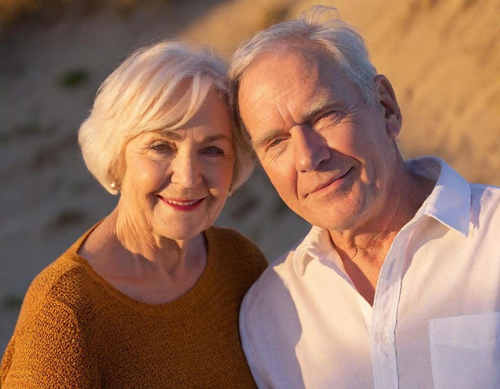 A close-up, high-contrast portrait of a pleasant, elderly Irish couple, showcasing the weathered, wrinkled skin and deep-set eyes, with a warm, golden light highlighting the texture of their faces. A close-up, high-contrast portrait of a pleasant, elderly Irish couple, showcasing the weathered, wrinkled skin and deep-set eyes, with a warm, golden light highlighting the texture of their faces.