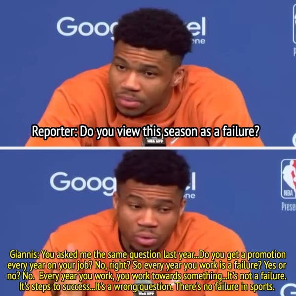 giannis during the interview giannis during the interview
