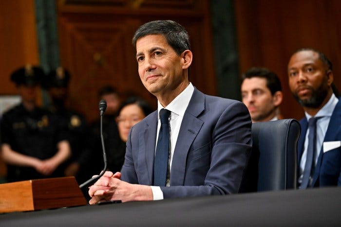 Kevin Warsh, nominee for chairman of the US Federal Reserve, at a confirmation hearing.
