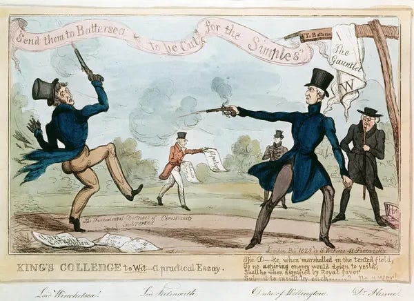 Cartoon of the Duke of Wellington Duelling Our beautiful Wall Art and Photo  Gifts include Framed Prints, Photo Prints, Poster Prints, Canvas Prints,  Jigsaw Puzzles, Metal Prints and so much more