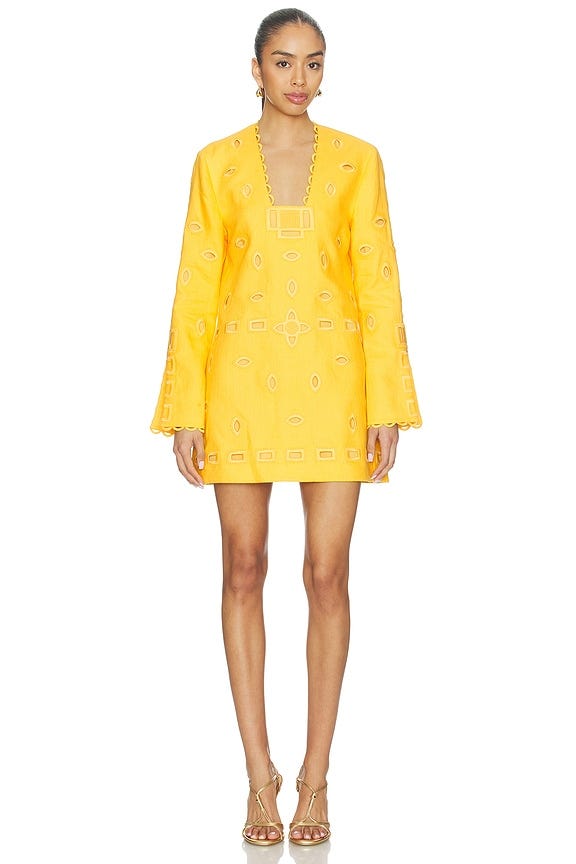view 1 of 3 Eulia Dress in Saffron