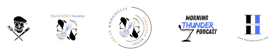 The MINDSET Newsletter - Morning Thunder Podcast Banner  www.TheIsaacLester.substack.com Wordmark