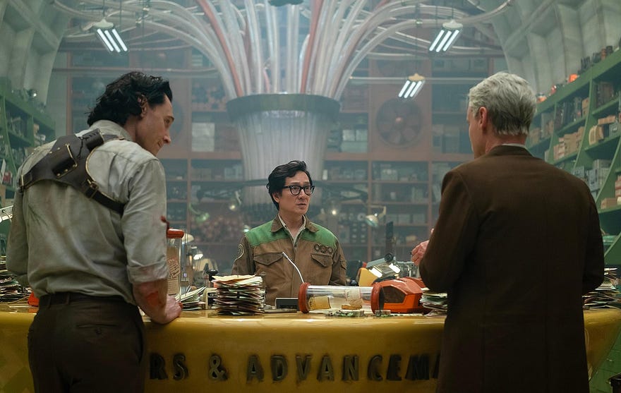 Loki, Morbius, and definitely not the character from Everything Every All at Once calling himself “Orobourous” | Walt Disney Studios Loki, Morbius, and definitely not the character from Everything Every All at Once calling himself “Orobourous” | Walt Disney Studios