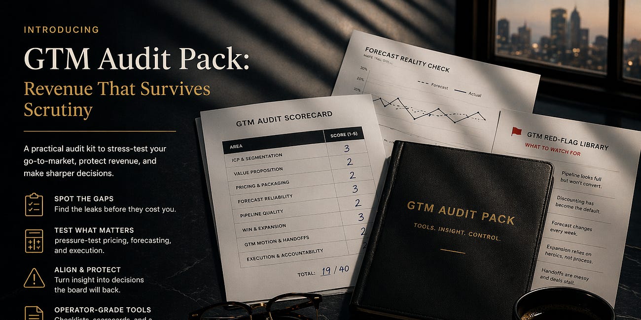 GTM Audit Pack: Revenue That Survives Scrutiny