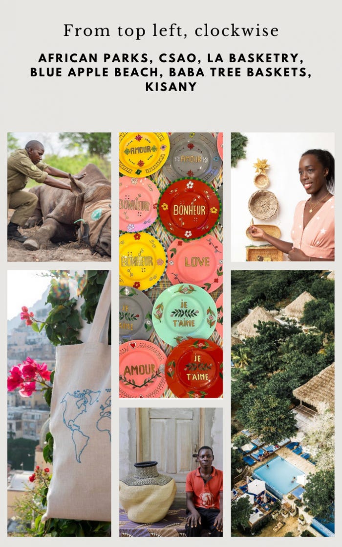 soulful, holiday gifts, luxury, travel, African Parks, ciao, la basketry, blue apple beach, baba tree baskets, kisany