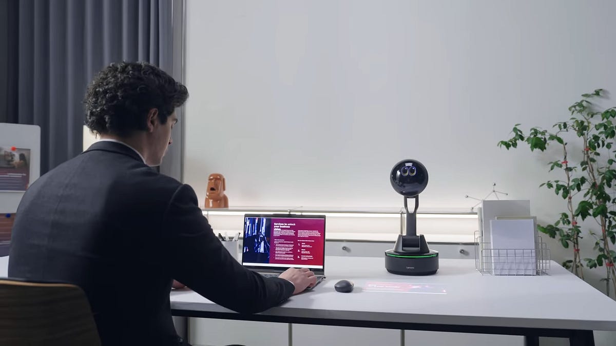 Lenovo’s AI Workmate Concept literally projects cuteness and productivity