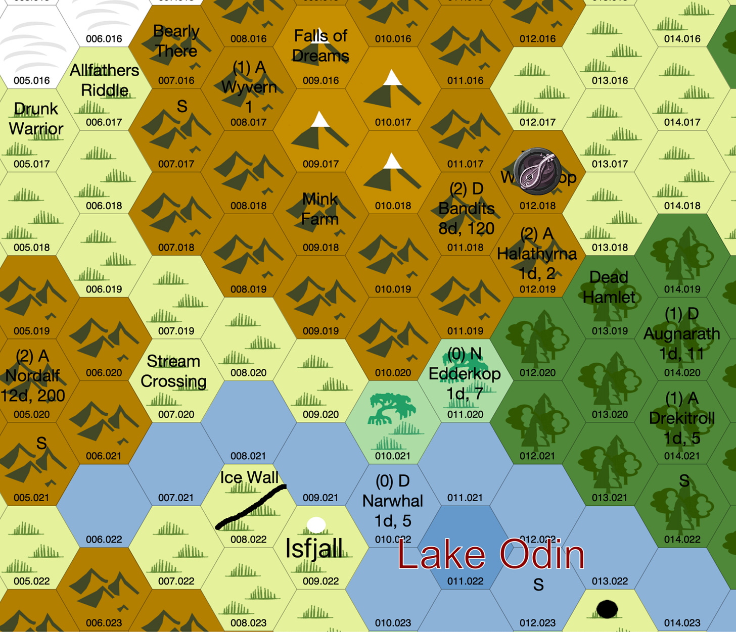 Isfjall Hexcrawl