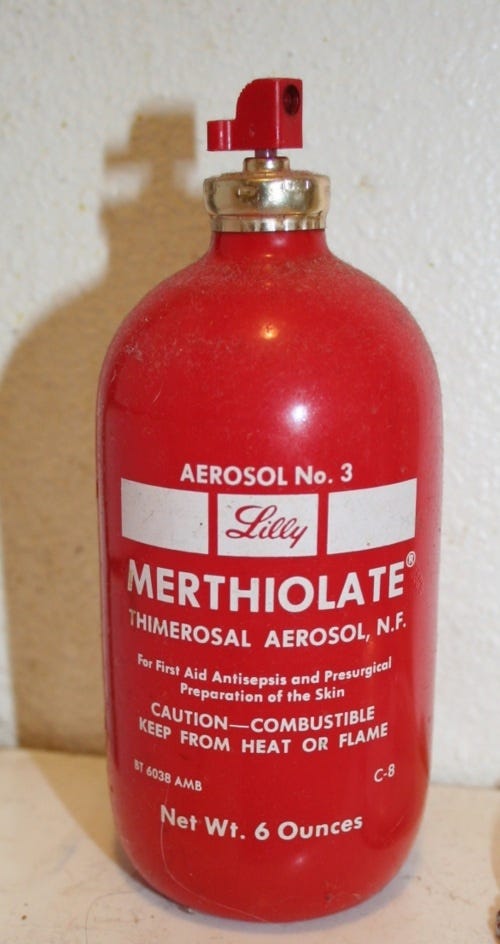 Remember Merthiolate? Your mom would spray it on scraped knees & other  scrathes!